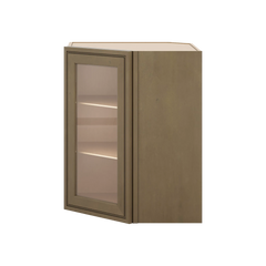 J&K Hazel H8 Wall Diagonal Glass Insert- 24" W x 30" H (No Glass Insert)