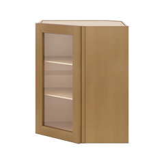 J&K Butterscotch B8 Wall Diagonal Glass Insert- 24" W x 30" H (No Glass Insert)