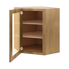 J&K Butterscotch B8 Wall Diagonal Glass Insert- 24" W x 30" H (No Glass Insert)