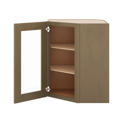 J&K Hazel H8 Wall Diagonal Glass Insert- 24" W x 30" H (No Glass Insert)