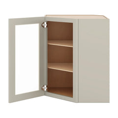 J&K Pebble B6 Wall Diagonal Glass Insert- 24" W x 30" H (No Glass Insert)