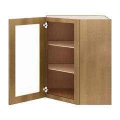 J&K Butterscotch B8 Wall Diagonal Glass Insert- 24" W x 30" H (No Glass Insert)