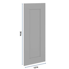 J&K Castle Grey S5 Dummy Insert Door Glass 12" W x 30" H