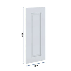 J&K White Shaker S8 Dummy Insert Door Glass 12" W x 30" H