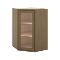 J&K Hazel H8 Wall Diagonal Glass Insert- 24" W x 36" H (No Glass Insert)