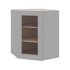 J&K Castle Grey S5 Wall Diagonal Glass Insert- 24" W x 36" H (No Glass Insert)