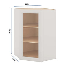 J&K Pure B5 Wall Diagonal Glass Insert- 24" W x 36" H (No Glass Insert)