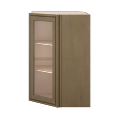 J&K Hazel H8 Wall Diagonal Glass Insert- 24" W x 36" H (No Glass Insert)