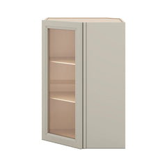 J&K Pebble B6 Wall Diagonal Glass Insert- 24" W x 36" H (No Glass Insert)