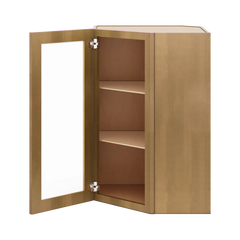 J&K Butterscotch B8 Wall Diagonal Glass Insert- 24" W x 36" H (No Glass Insert)