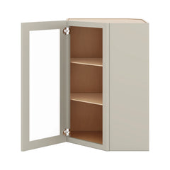 J&K Pebble B6 Wall Diagonal Glass Insert- 24" W x 36" H (No Glass Insert)