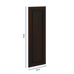 J&K Espresso K8 Dummy Insert Door Glass 12" W x 36" H