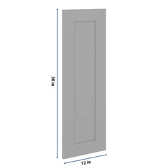 J&K Castle Grey S5 Dummy Insert Door Glass 12" W x 36" H