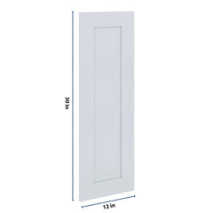 J&K White Shaker S8 Dummy Insert Door Glass 12" W x 36" H