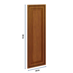 J&K Mocha Glazed K10 Dummy Insert Door Glass 12" W x 36" H