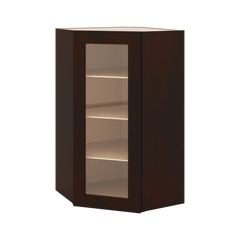 J&K Java Coffee S1 Wall Diagonal Glass Insert- 24" W x 42" H (No Glass Insert)