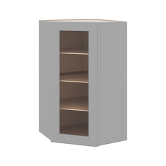 J&K Castle Grey S5 Wall Diagonal Glass Insert- 24" W x 42" H (No Glass Insert)