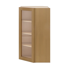 J&K Butterscotch B8 Wall Diagonal Glass Insert- 24" W x 42" H (No Glass Insert)
