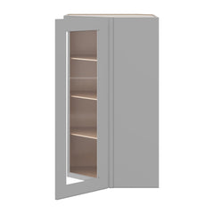 J&K Castle Grey S5 Wall Diagonal Glass Insert- 24" W x 42" H (No Glass Insert)