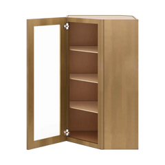 J&K Butterscotch B8 Wall Diagonal Glass Insert- 24" W x 42" H (No Glass Insert)