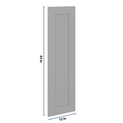 J&K Castle Grey S5 Dummy Insert Door Glass 12" W x 42" H