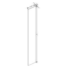 Fabuwood Ovela Catalina Carbone Matte 3/4" W X 84" H X 13 3/4" D Tall Wainscot Panel