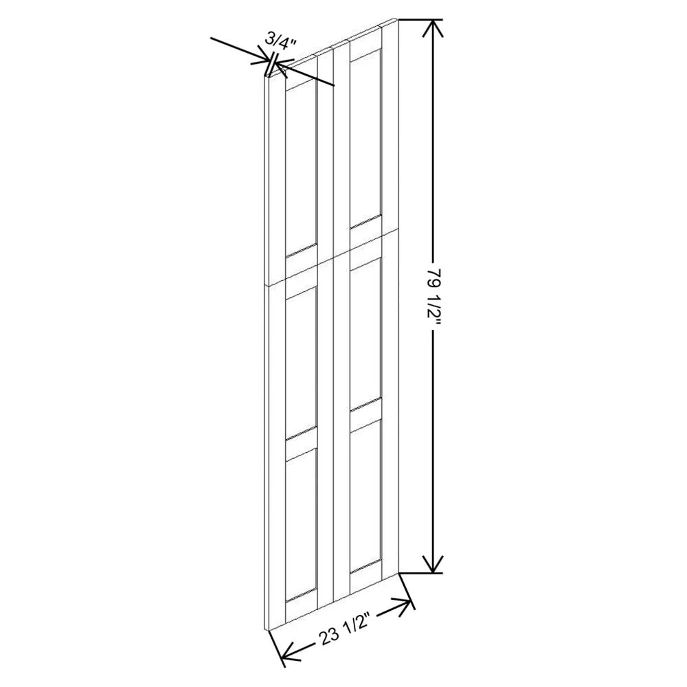 Fabuwood Allure Fusion Dove 84"H Wainscot