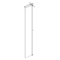 Fabuwood Ovela Catalina Ida 1 3/4" W X 90" H X 13 3/4" D Tall Wainscot Panel