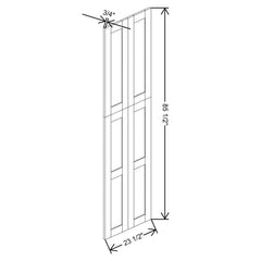 Fabuwood Allure Galaxy Nickel 90"H Wainscot