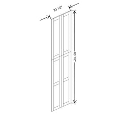 Fabuwood Allure Galaxy Izel Blue 23 1/2" W X 93 3/4" H X 3/4" D Wainscot Panel