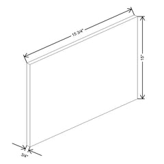 Fabuwood Illume Tuscany Nocce 3 23 1/2" W x 14 1/2" H x 3/4" D Wainscot Panel