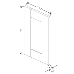 Fabuwood Allure Fusion Timber 11 1/2" W X 17 1/2" H X 3/4" D Wainscot Panel