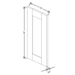 Fabuwood Allure Luna Desert Oak 11 1/2" W X 23 1/2" H X 3/4" D Wainscot Panel