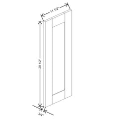 Fabuwood Allure Echo Hunter Green 11 1/2" W X 29 1/2" H X 3/4" D Wainscot Panel