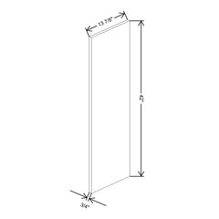 Fabuwood Illume Tuscany Muratti 4 Wainscot Panel Wall 42 {Right}