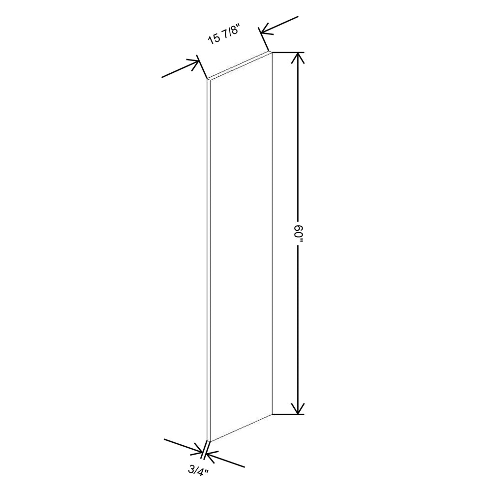 Fabuwood Illume Tuscany Como Ash 2 Wainscot {Right}