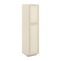 J&K Pearl Glazed H9 Pantry w/Roll-Out Trays 18" W x 84" H x 27" D