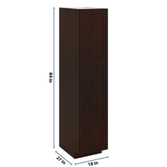 J&K Java Coffee S1 Pantry w/Roll-Out Trays 18" W x 84" H x 27" D