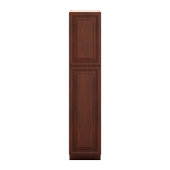J&K Mahogany J5 Pantry w/Roll-Out Trays 18" W x 84" H x 27" D