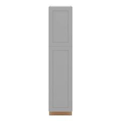 J&K Castle Grey S5 Pantry w/Roll-Out Trays 18" W x 84" H x 27" D