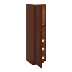 J&K Mahogany J5 Pantry w/Roll-Out Trays 18" W x 84" H x 27" D