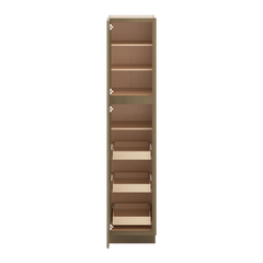 J&K Hazel H8 Pantry w/Roll-Out Trays 18" W x 84" H x 27" D