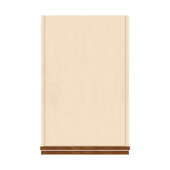 J&K Mocha Glazed K10 Pantry w/Roll-Out Trays 18" W x 84" H x 27" D