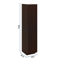 J&K Java Coffee S1 Pantry w/Roll-Out Trays 18" W x 90" H x 27" D