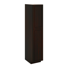 J&K Espresso K8 Pantry w/Roll-Out Trays 18" W x 90" H x 27" D