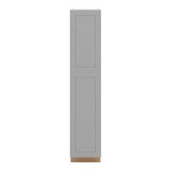 J&K Castle Grey S5 Pantry w/Roll-Out Trays 18" W x 90" H x 27" D