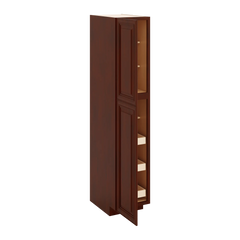 J&K Mahogany J5 Pantry w/Roll-Out Trays 18" W x 90" H x 27" D