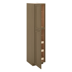 J&K Hazel H8 Pantry w/Roll-Out Trays 18" W x 90" H x 27" D