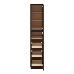 J&K Java Coffee S1 Pantry w/Roll-Out Trays 18" W x 90" H x 27" D
