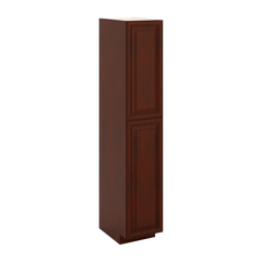 J&K Mahogany J5 Pantry w/Roll-Out Trays 18" W x 96" H x 27" D